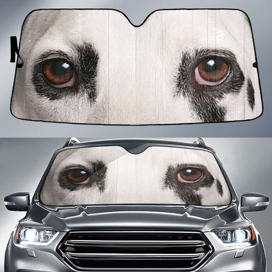 Dalmatian Eyes Car Sun Shade 94