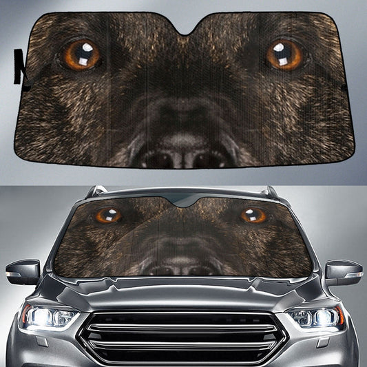 Dutch Shepherd Eyes Car Sun Shade 94