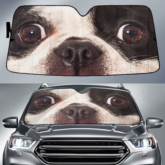 French Bulldog Eyes Car Sun Shade 94