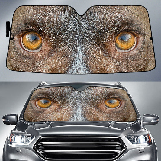 German Shorthaired Pointer Eyes Car Sun Shade 94