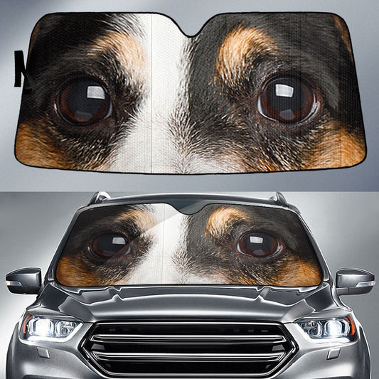 Jack Russell Terrier Eyes Car Sun Shade 94