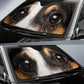 Jack Russell Terrier Eyes Car Sun Shade 94