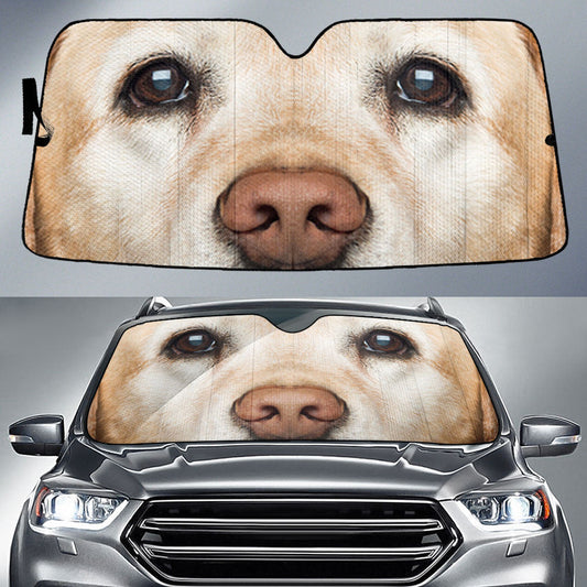 Labrador Retriever Eyes Car Sun Shade 94