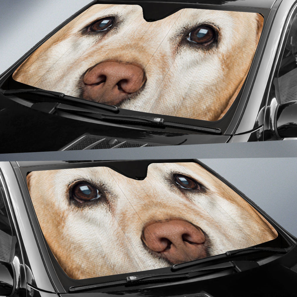 Labrador Retriever Eyes Car Sun Shade 94