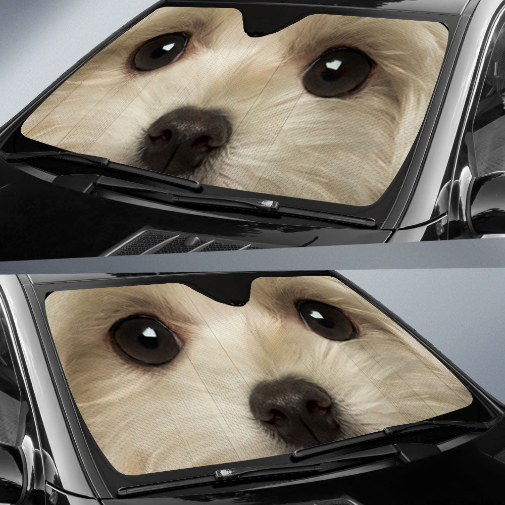 Maltese Eyes Car Sun Shade 94