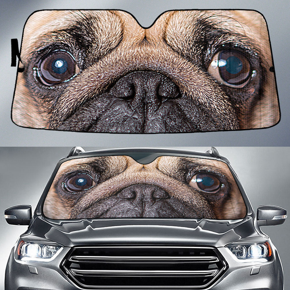 Pug Eyes Car Sun Shade 94