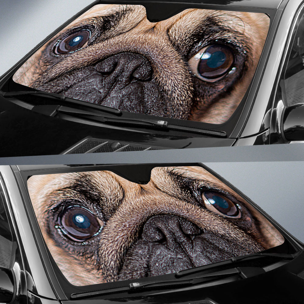 Pug Eyes Car Sun Shade 94