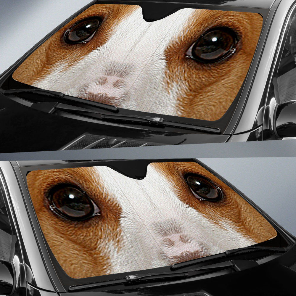 Rat Terrier Eyes Car Sun Shade 94