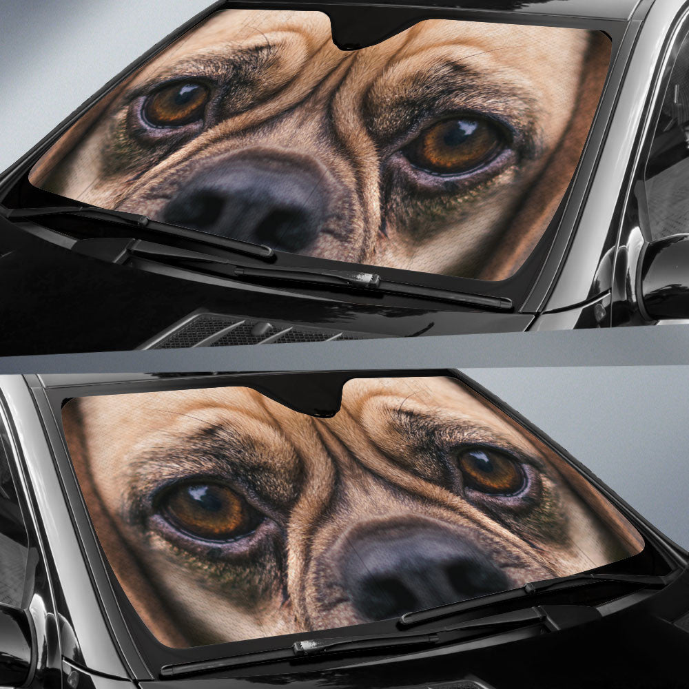 Puggle Eyes Car Sun Shade 94