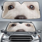 West Highland White Terrier Eyes Car Sun Shade 94
