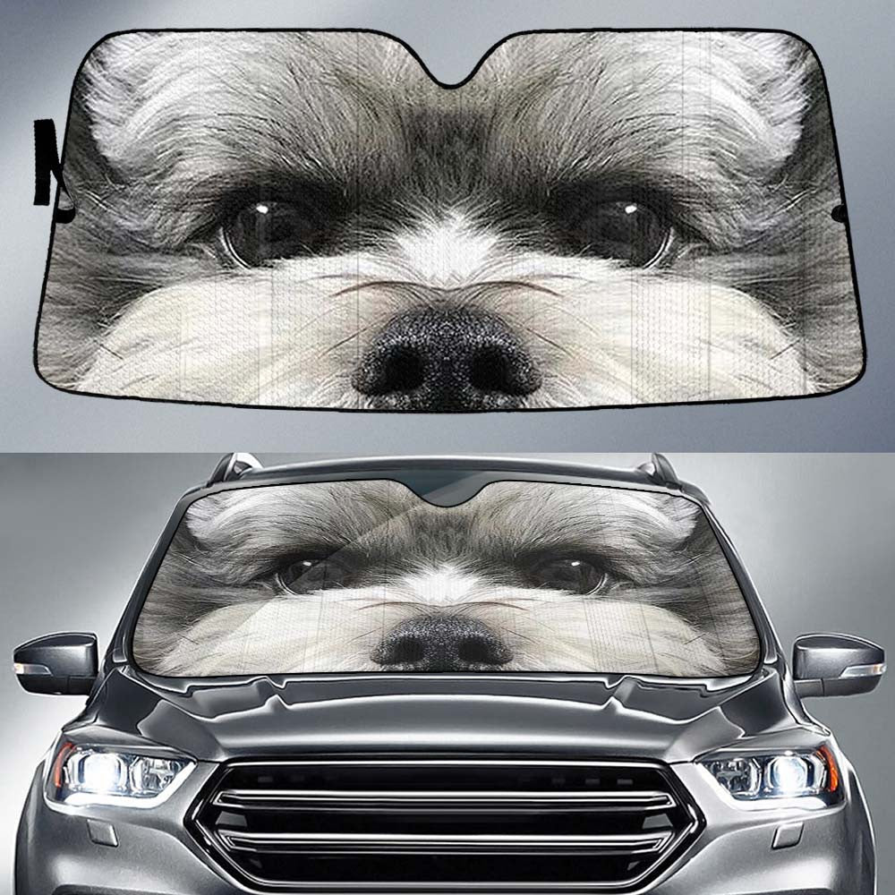 Old English Sheepdog Eyes Car Sun Shade 94