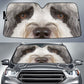 Tibetan Terriers Eyes Car Sun Shade 94
