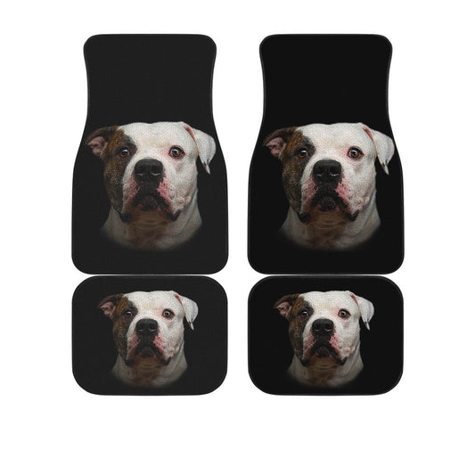 American Bulldog Cute Face Car Floor Mats 118