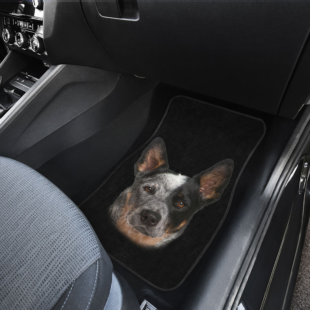 Australian Cattle Dog Cute Face Car Floor Mats 118