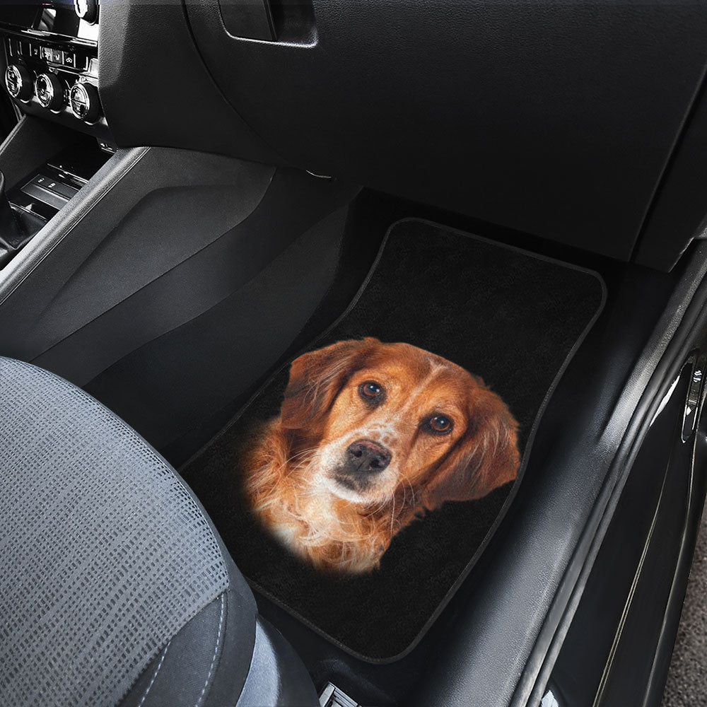 Brittany Dog Cute Face Car Floor Mats 118