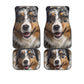 Australian Shepherd Dog Funny Face Car Floor Mats 119