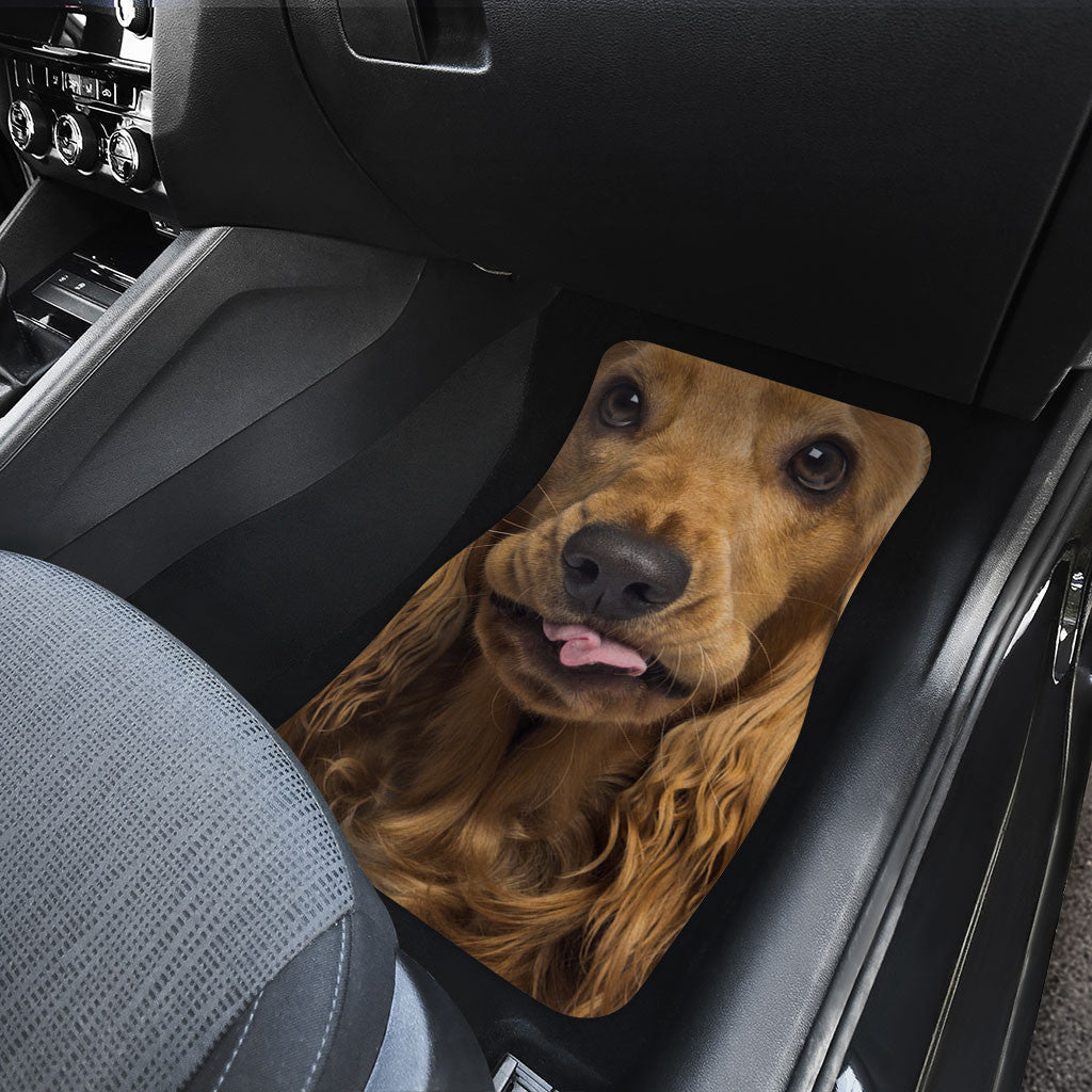 Cocker Spaniel Dog Funny Face Car Floor Mats 119
