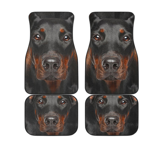 Doberman Pinscher Dog Funny Face Car Floor Mats 119