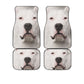 Dogo Argentino Dog Funny Face Car Floor Mats 119