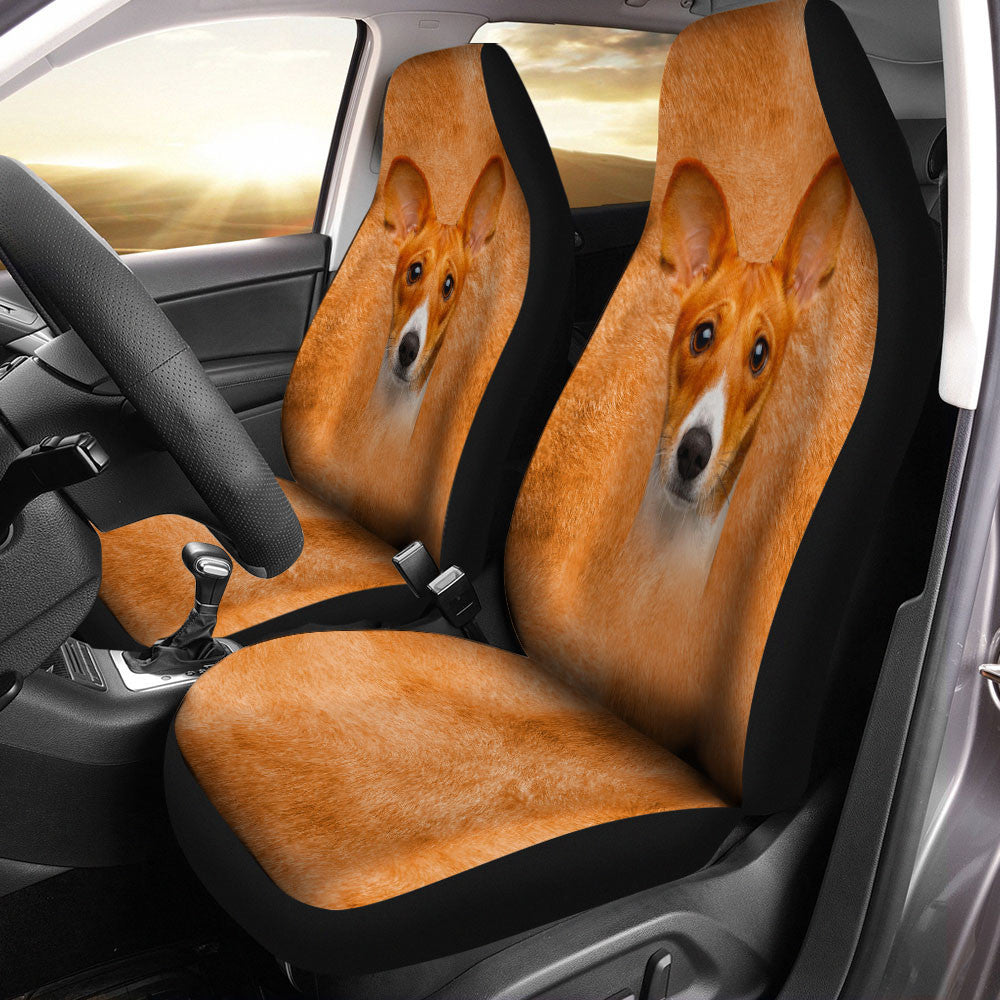 Basenji Dog Funny Face Car Seat Covers 120