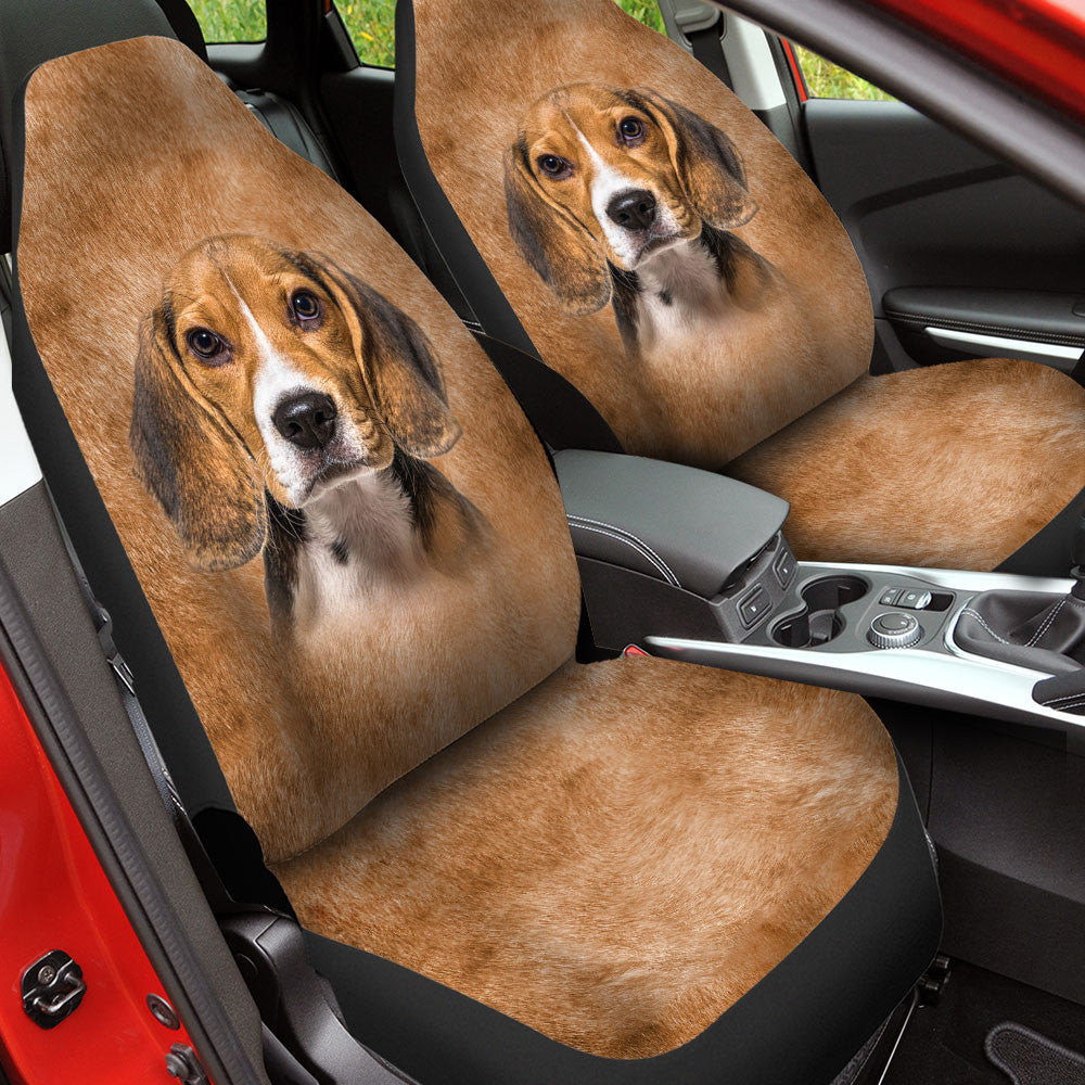 Beagle Dog Funny Face Car Seat Covers 120