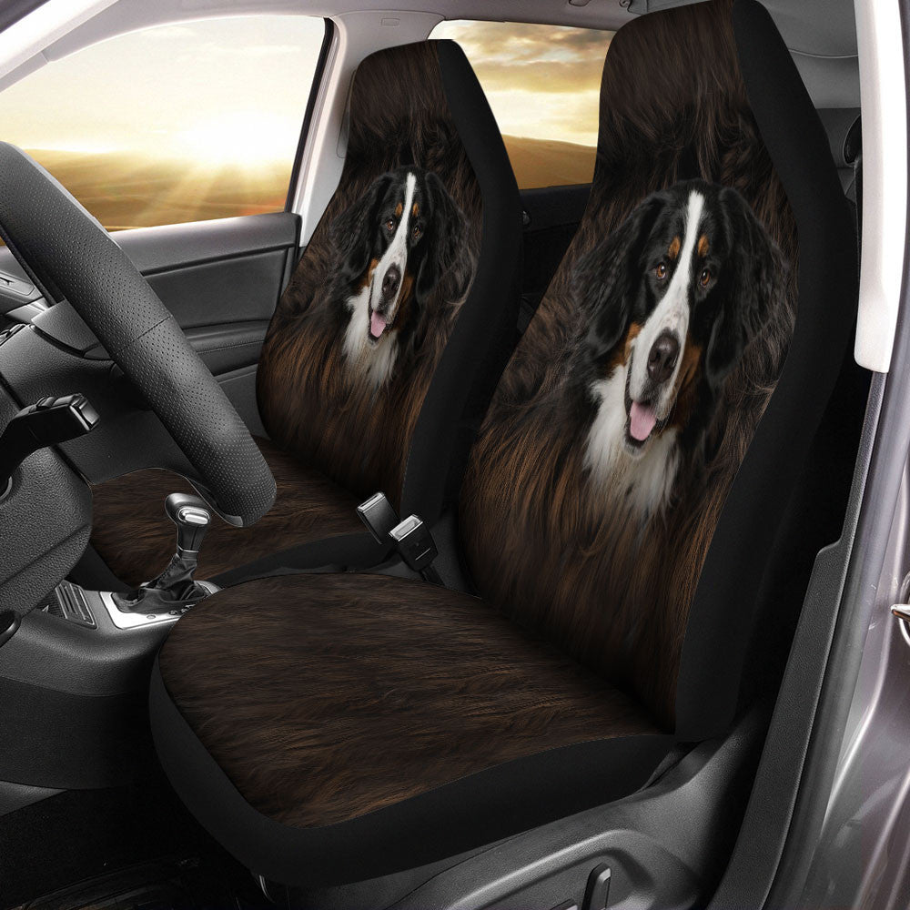 Bernese Mountain Dog Funny Face Car Seat Covers 120