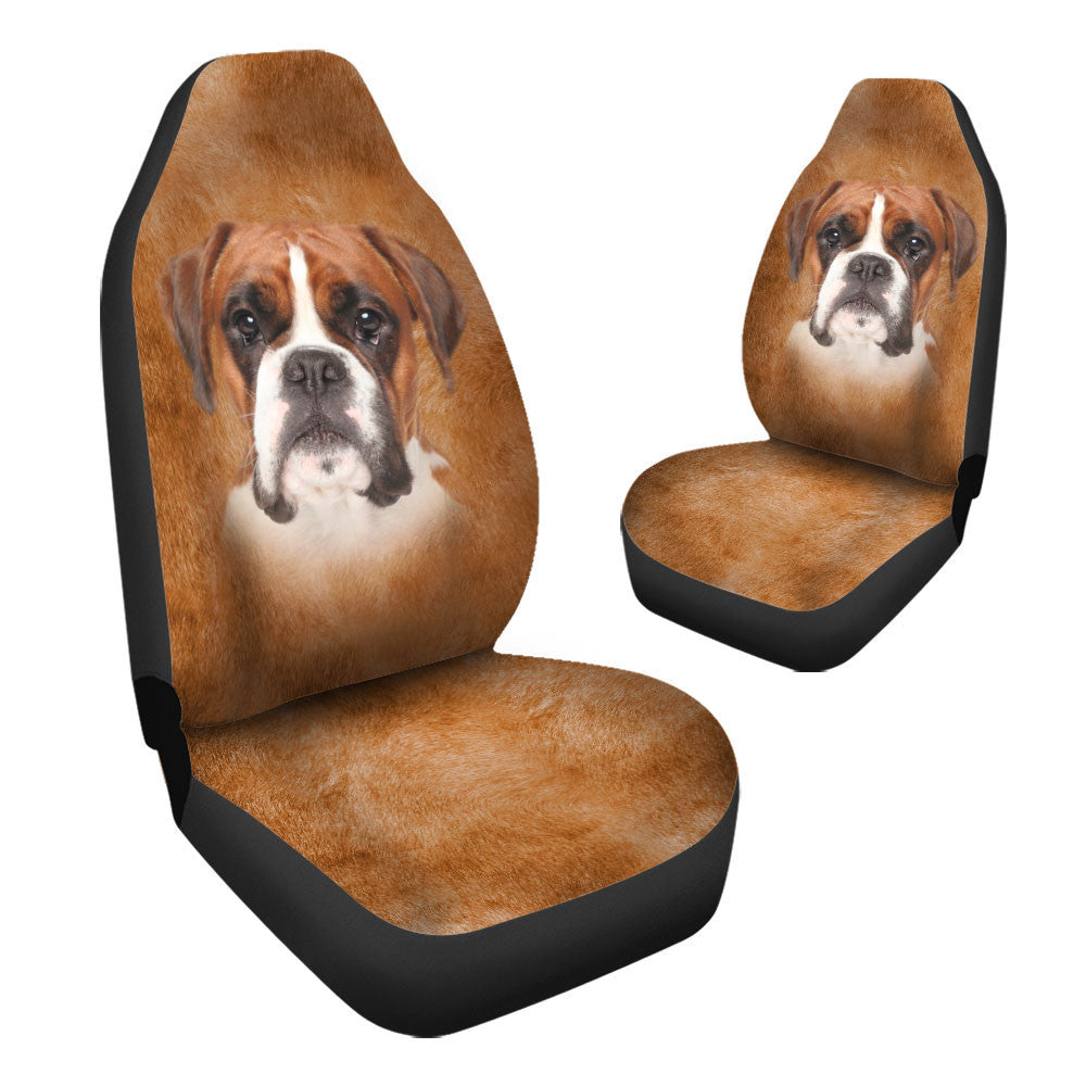 Boxer Dog Funny Face Car Seat Covers 120