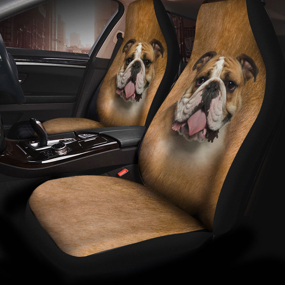 Bulldog Funny Face Car Seat Covers 120