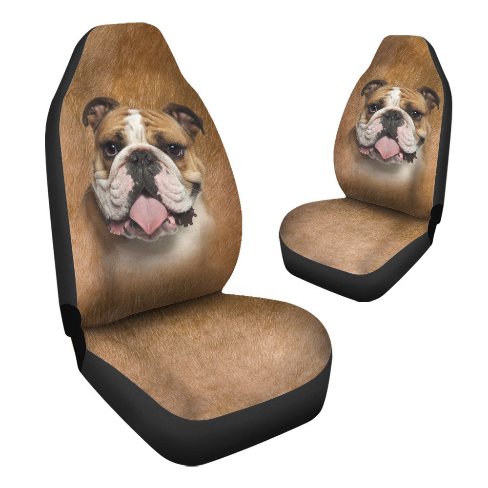 Bulldog Funny Face Car Seat Covers 120