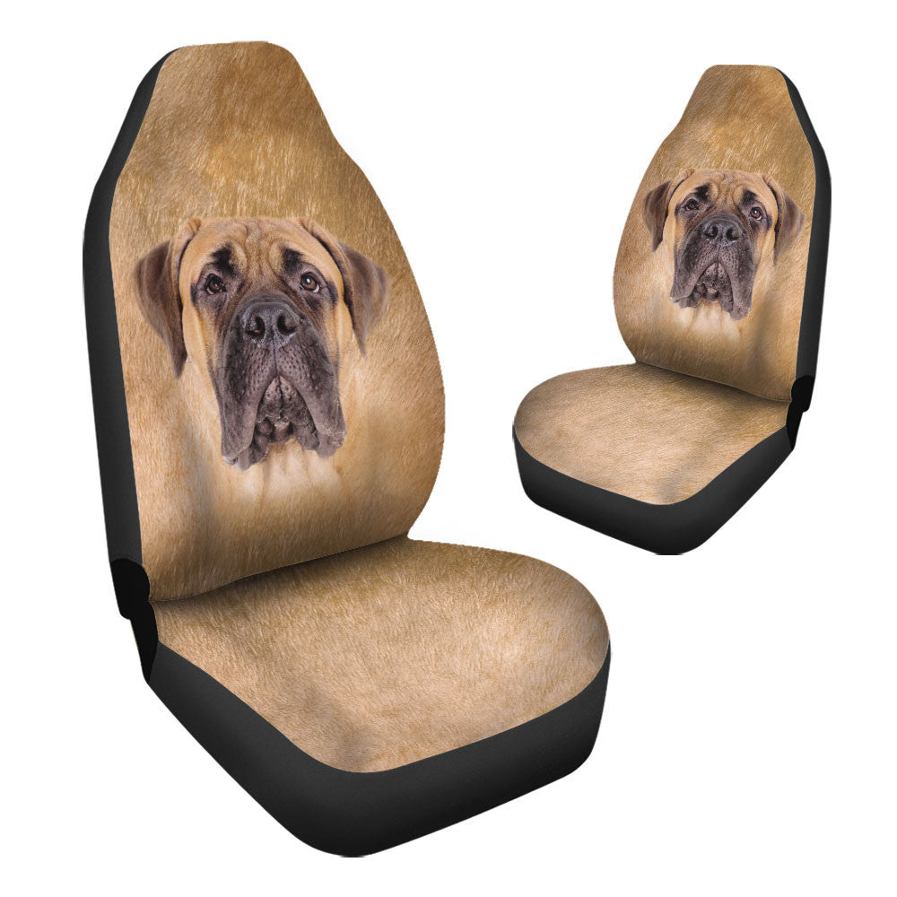 Bullmastiff Dog Funny Face Car Seat Covers 120