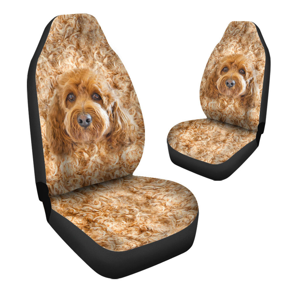 Cavapoo Dog Funny Face Car Seat Covers 120