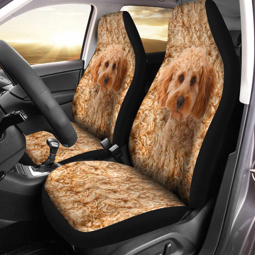 Cockapoo Dog Funny Face Car Seat Covers 120