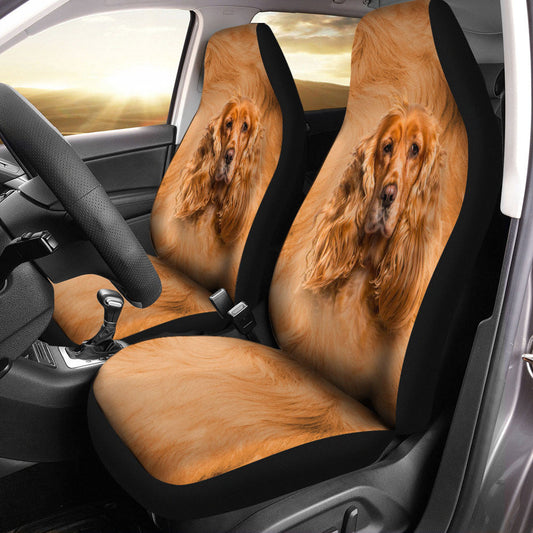 Cocker Spaniel Dog Funny Face Car Seat Covers 120