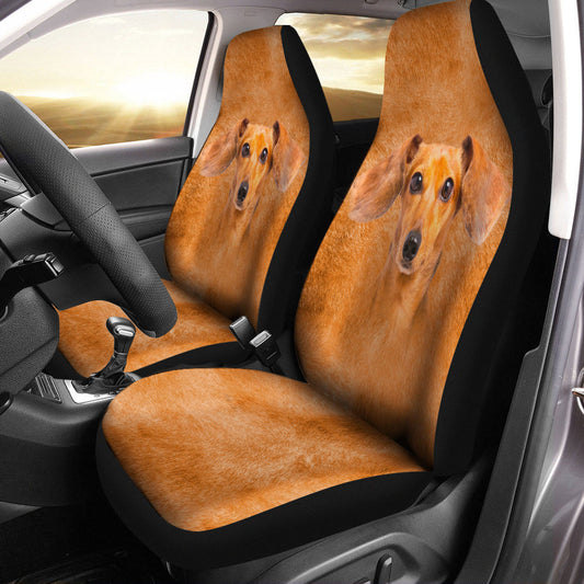 Dachshund Dog Funny Face Car Seat Covers 120
