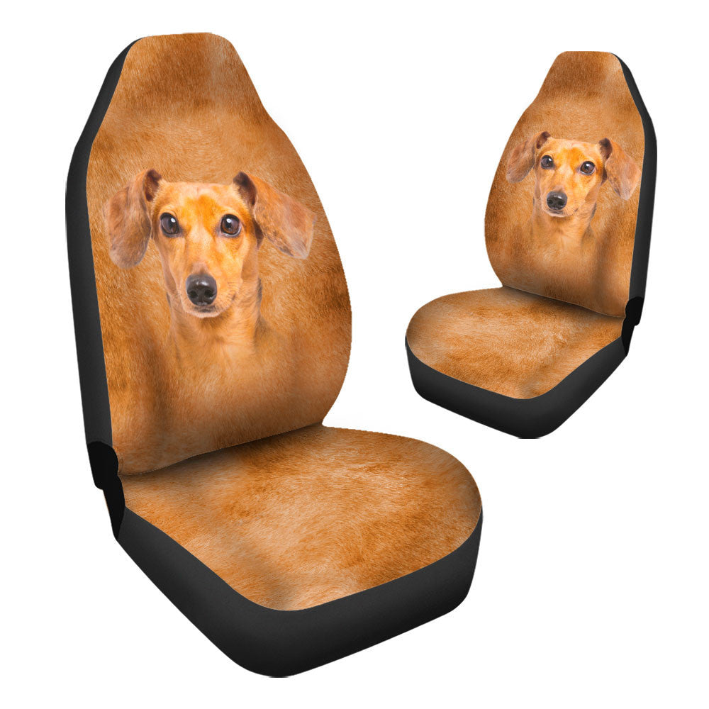 Dachshund Dog Funny Face Car Seat Covers 120