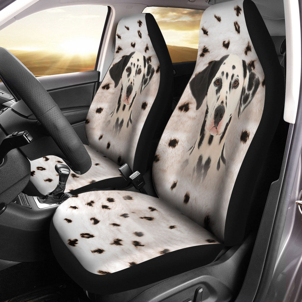 Dalmatian Dog Funny Face Car Seat Covers 120