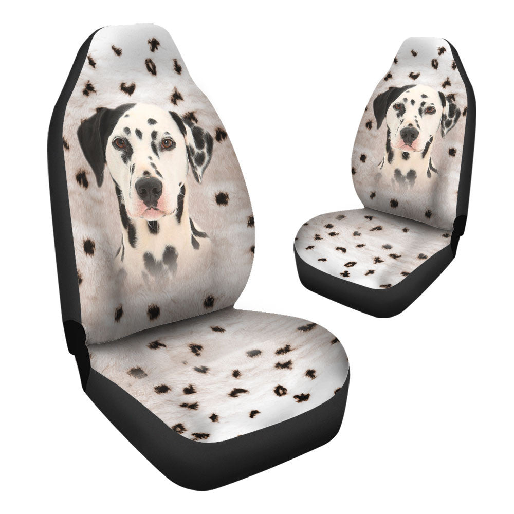 Dalmatian Dog Funny Face Car Seat Covers 120