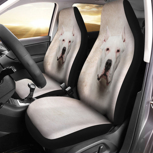 Dogo Argentino Dog Funny Face Car Seat Covers 120