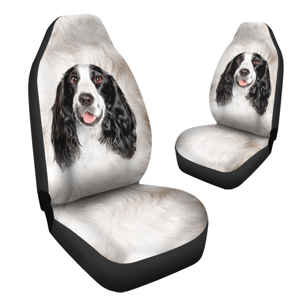 English Springer Spaniel Dog Funny Face Car Seat Covers 120