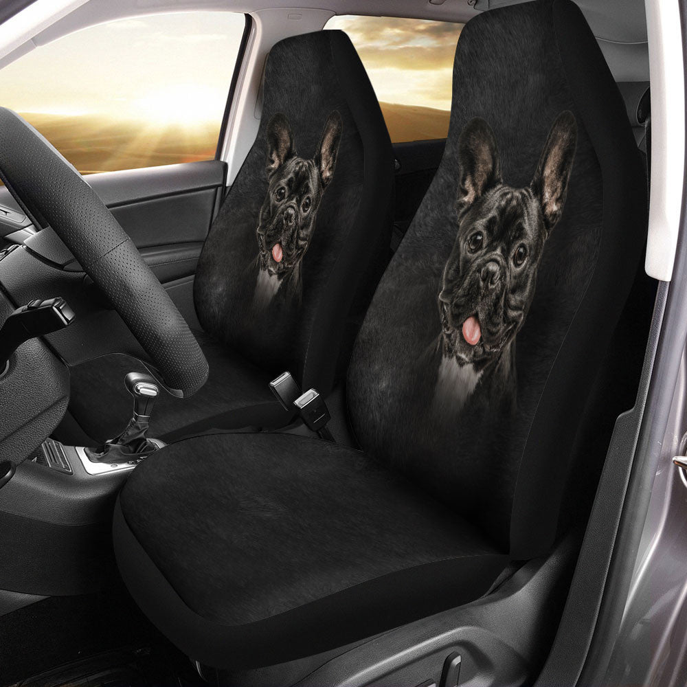 French Bulldog Funny Face Car Seat Covers 120