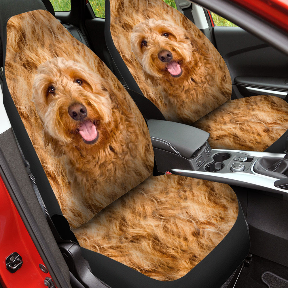 Goldendoodle Dog Funny Face Car Seat Covers 120