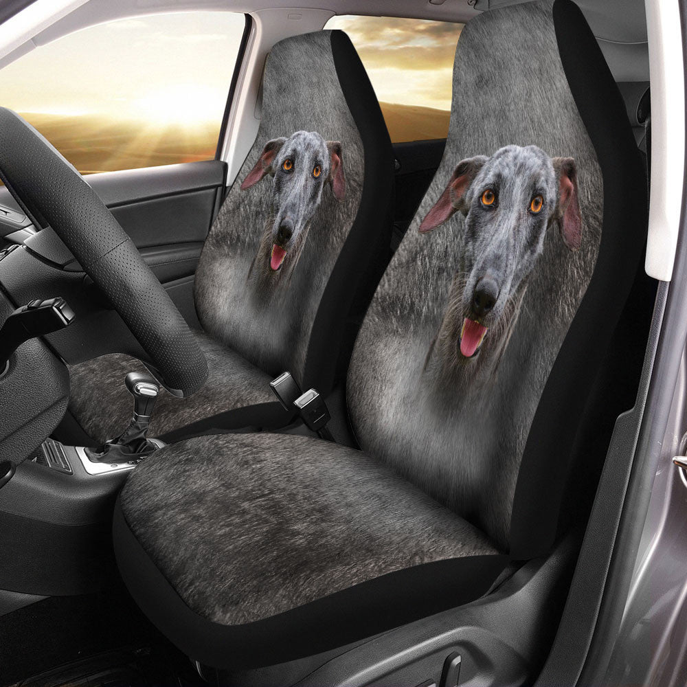 Greyhound Dog Funny Face Car Seat Covers 120