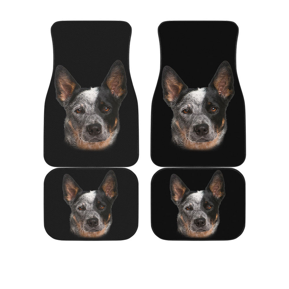 Australian Cattle Dog Cute Face Car Floor Mats 118