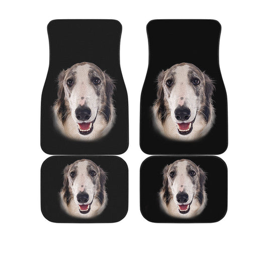 Borzoi Dog Cute Face Car Floor Mats 118