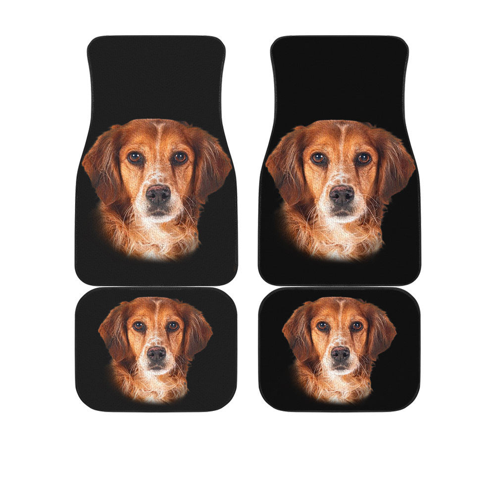 Brittany Dog Cute Face Car Floor Mats 118