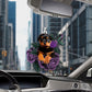 Rottweiler In Purple Rose Car Hanging Ornament