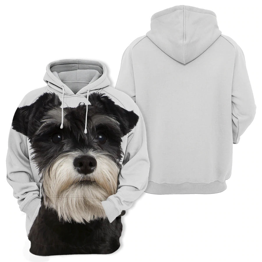 Miniature Schnauzer 2 - Unisex 3D Graphic Hoodie