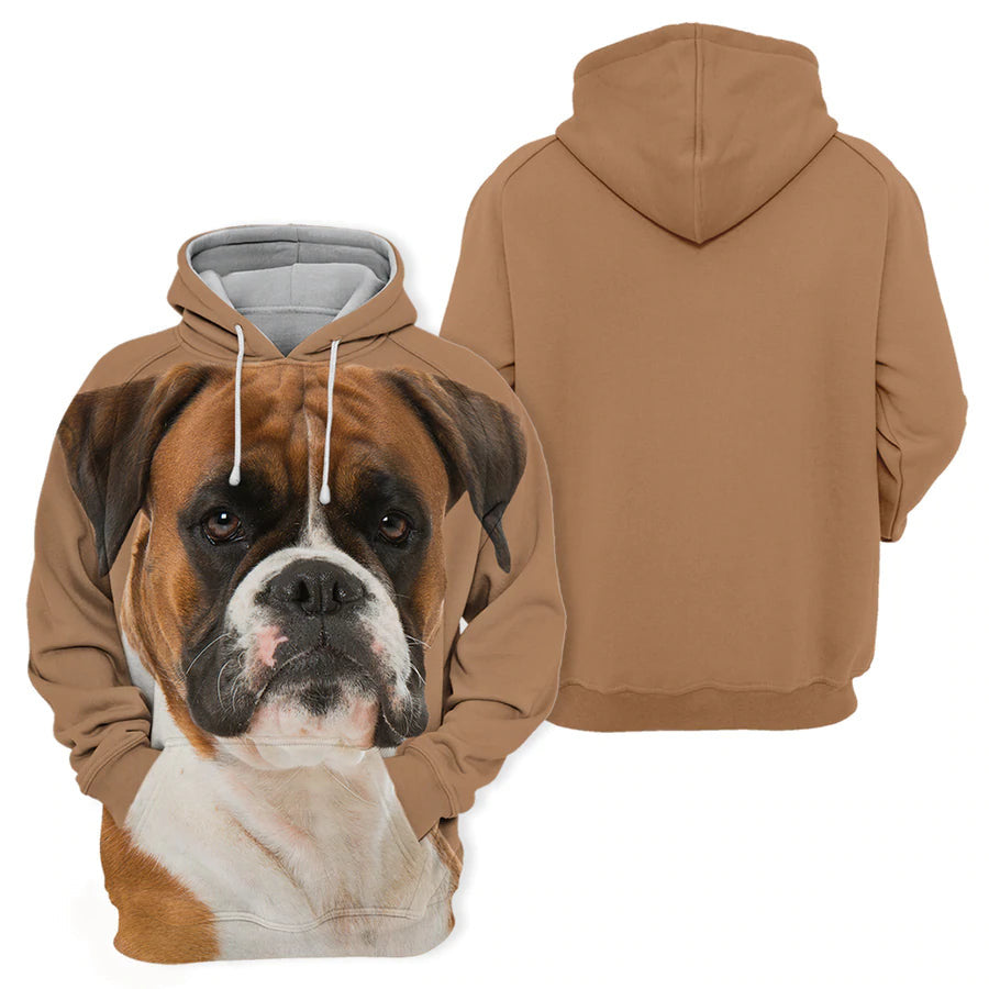 Boxer 2 - Unisex 3D Graphic Hoodie