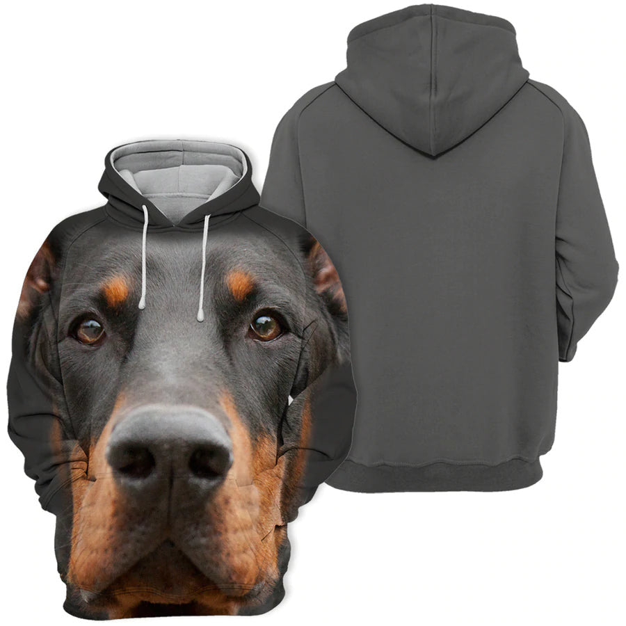 Doberman - Unisex 3D Graphic Hoodie