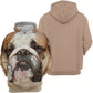 English Bulldog 2 - Unisex 3D Graphic Hoodie